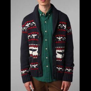 Salt Valley Cowichan Shawl Collar Cardigan - Sz M